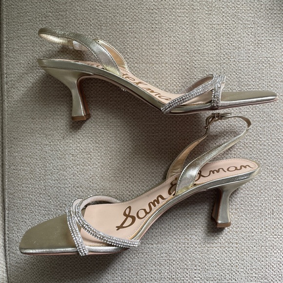 Sam Edelman Ronan Gold Strappy Sandals - Picture 7 of 15